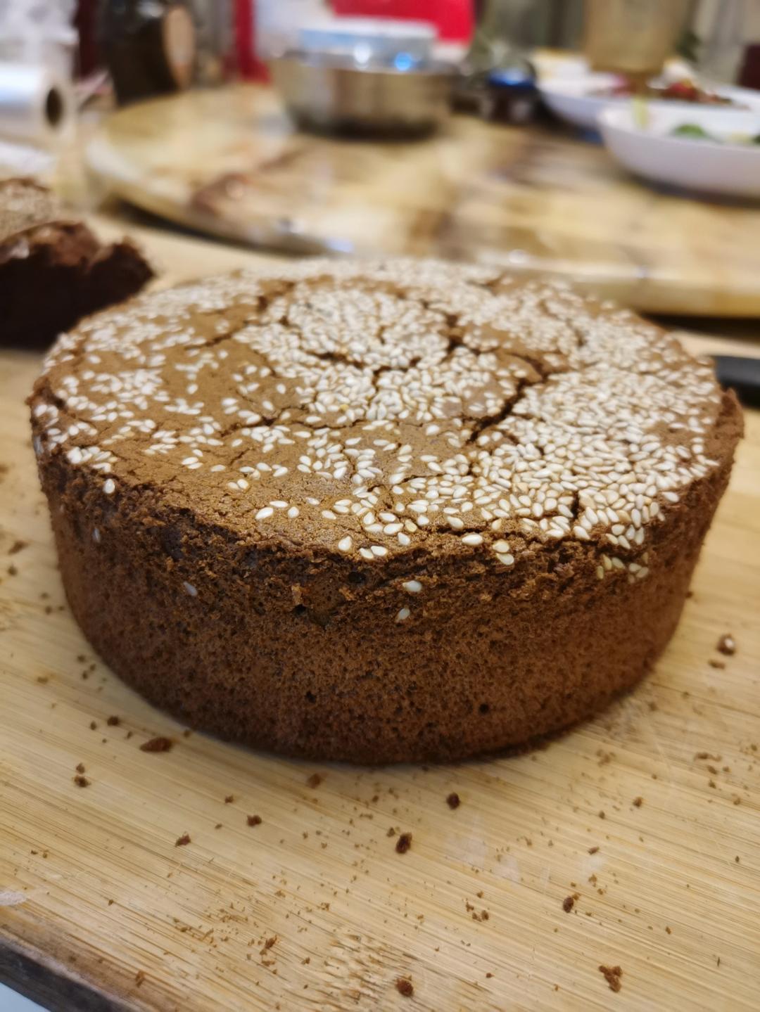 六寸可可戚风蛋糕