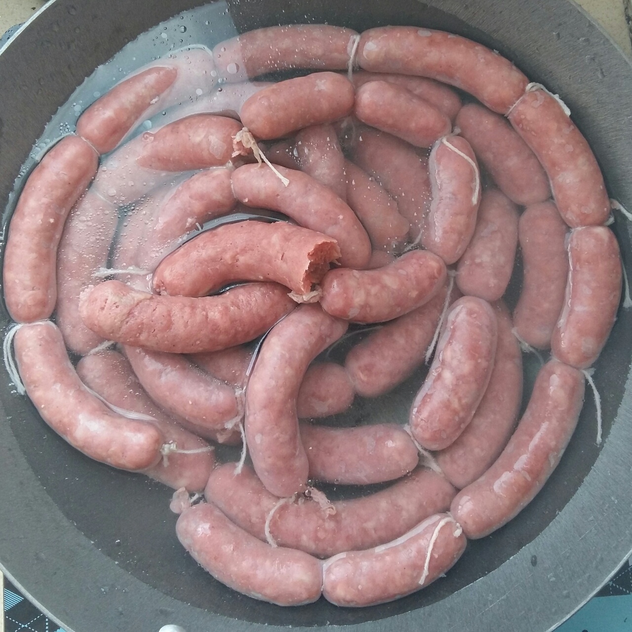 自制脆皮小香肠