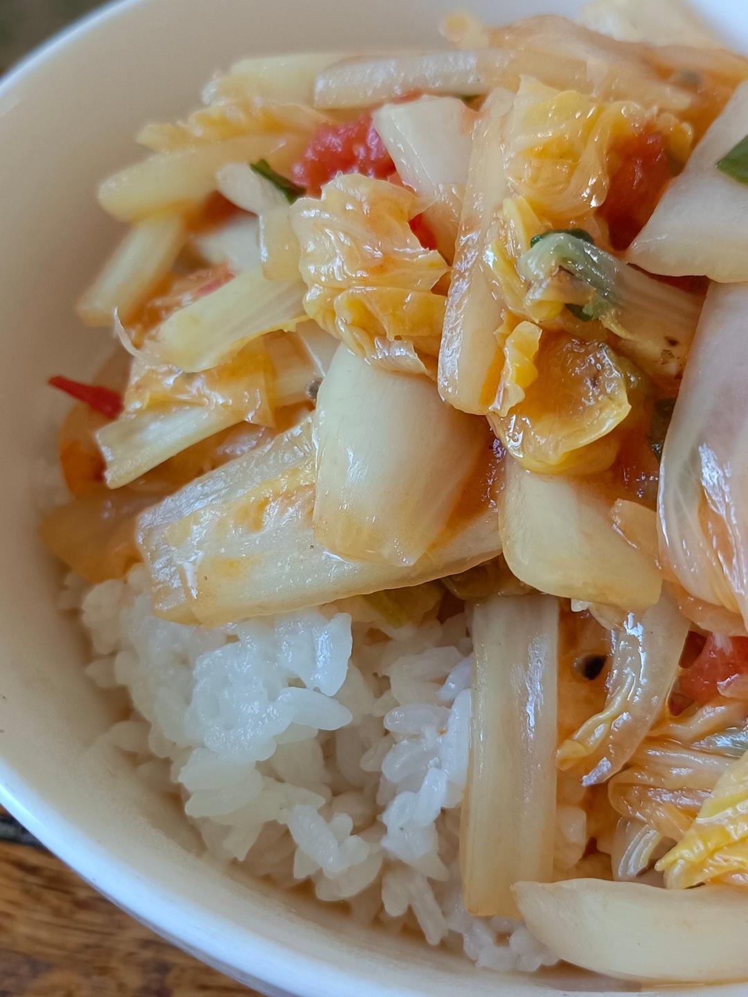 西红柿炒白菜