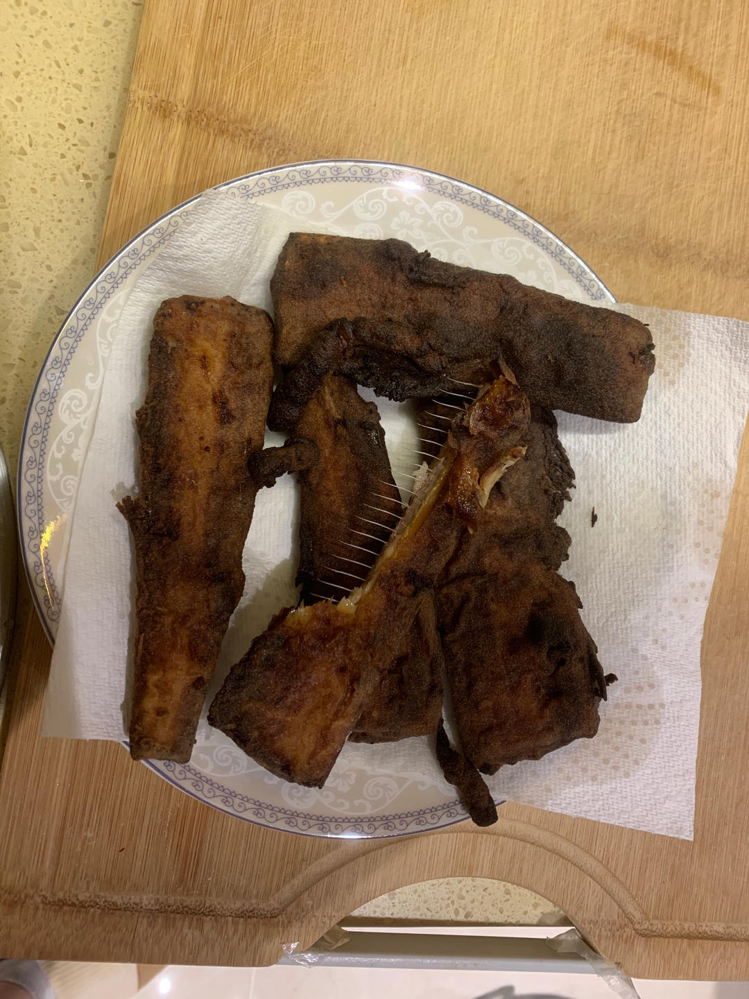 炸带鱼段(一点小窍门油就不浑了)