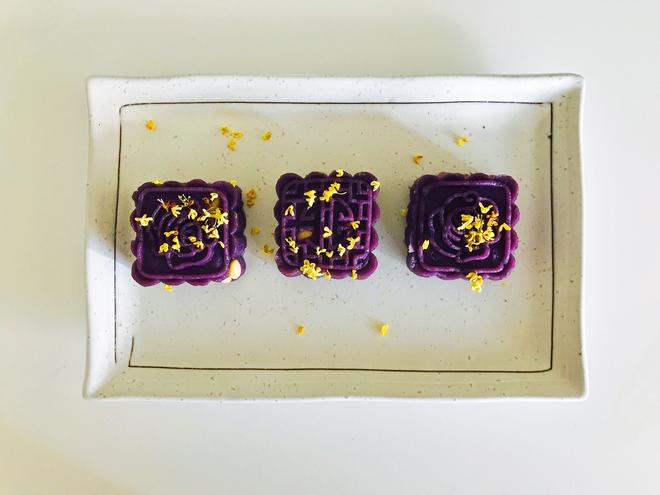 椰香紫薯糕的做法