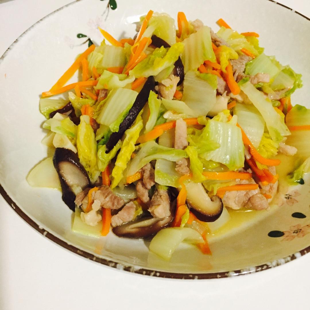 三丝炒大白菜