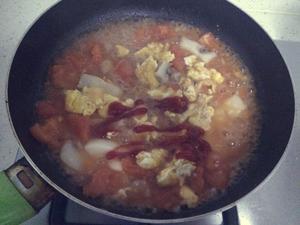 番茄炒蛋煨年糕的做法 步骤8