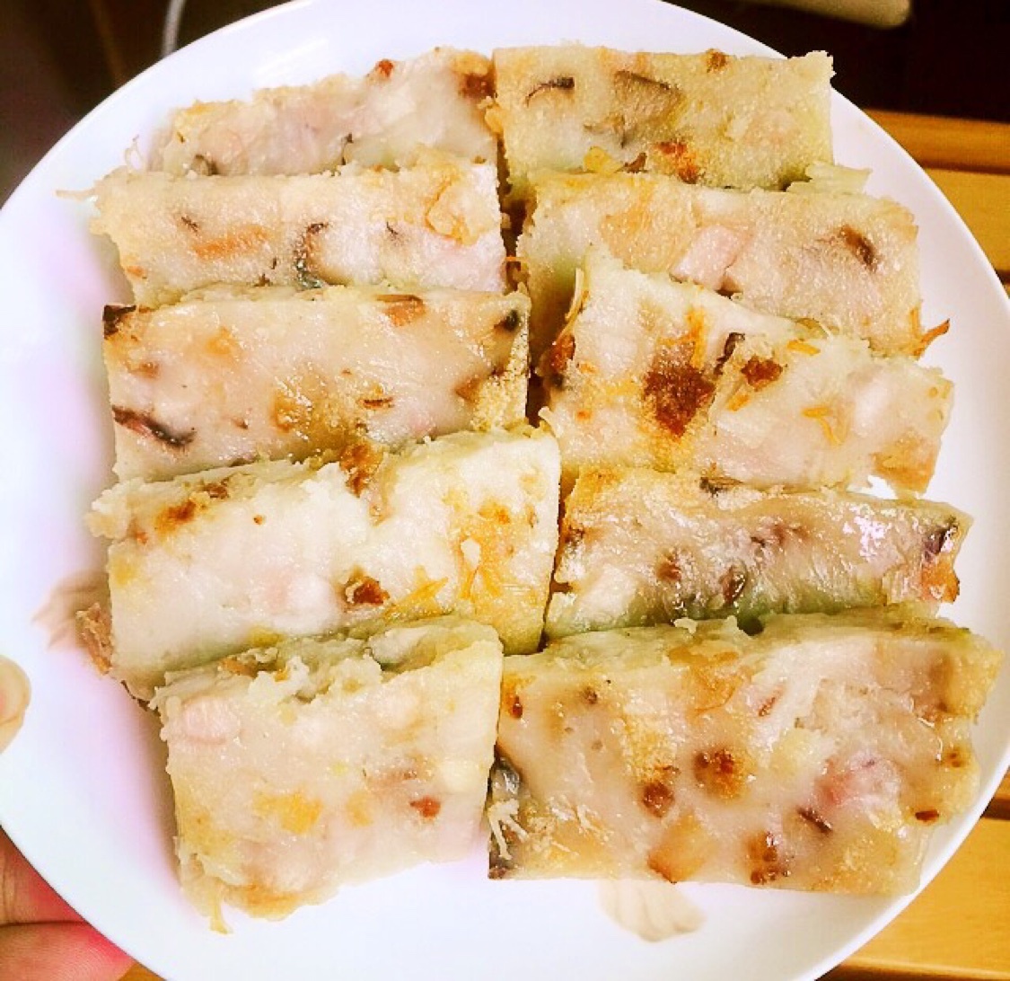浵tong做的腊味芋头糕腊味萝卜糕