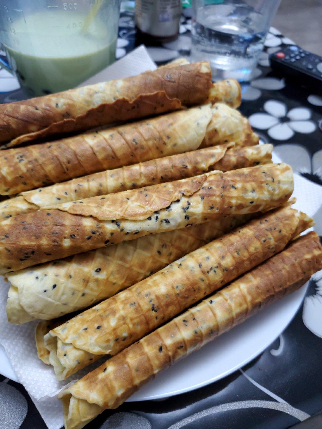 奶香芝麻蛋卷（是香香脆脆的那种喔~）