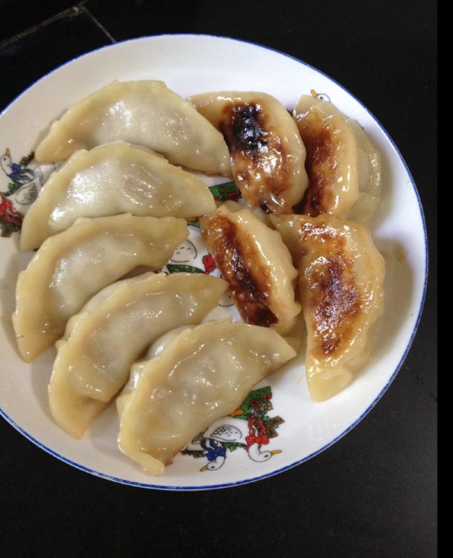 煎饺子
