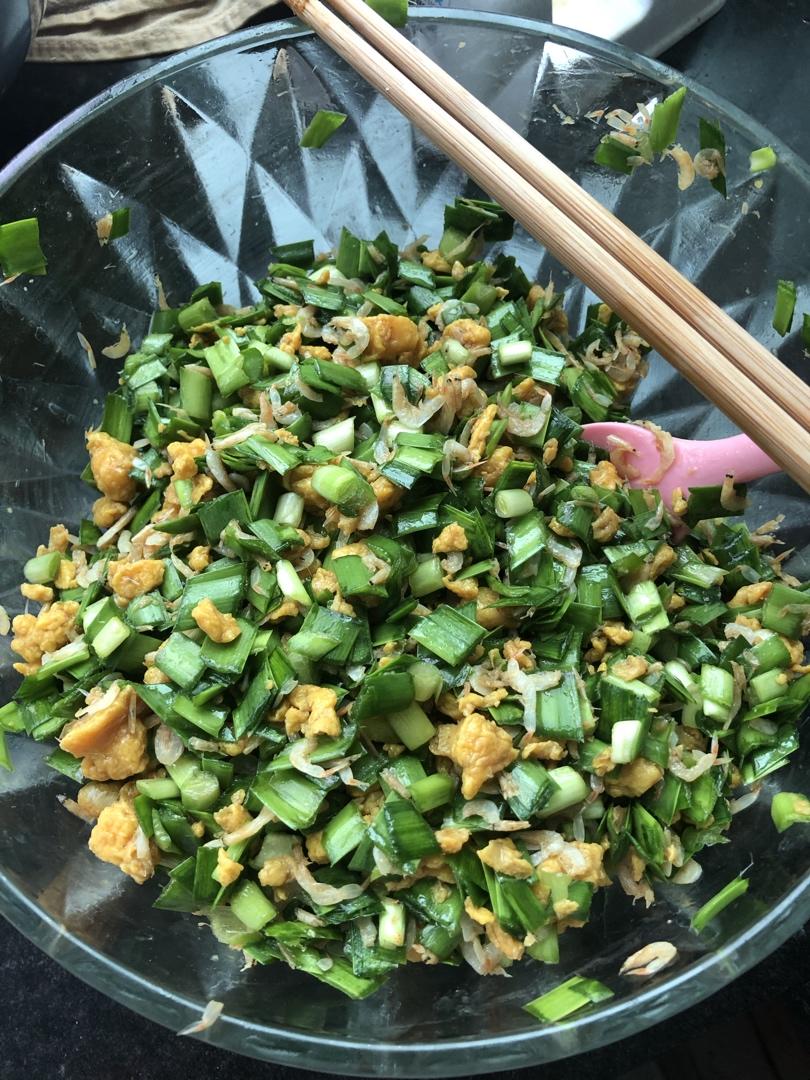 快手韭菜鸡蛋饺子韭菜不出水操作