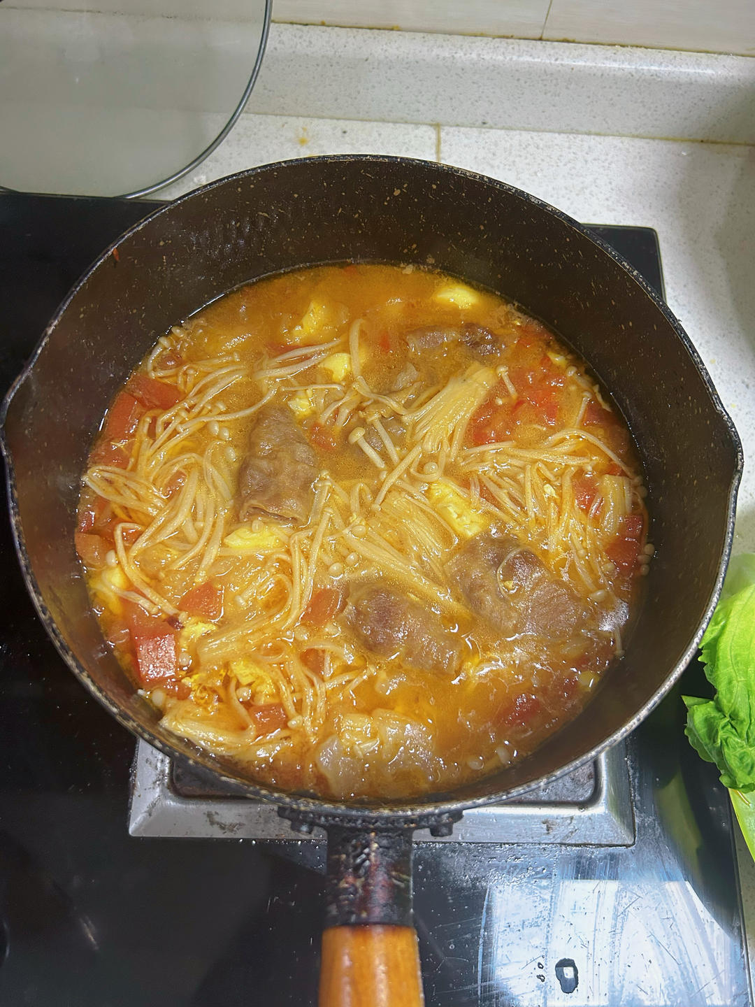 金针菇烧日本豆腐