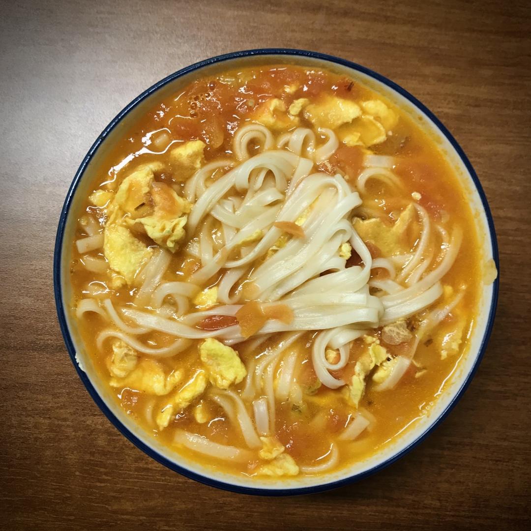 恨不得抱着锅舔的番茄鸡蛋面