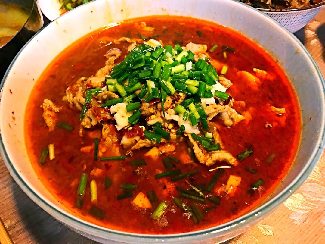 绝味川菜—水煮肉片๑