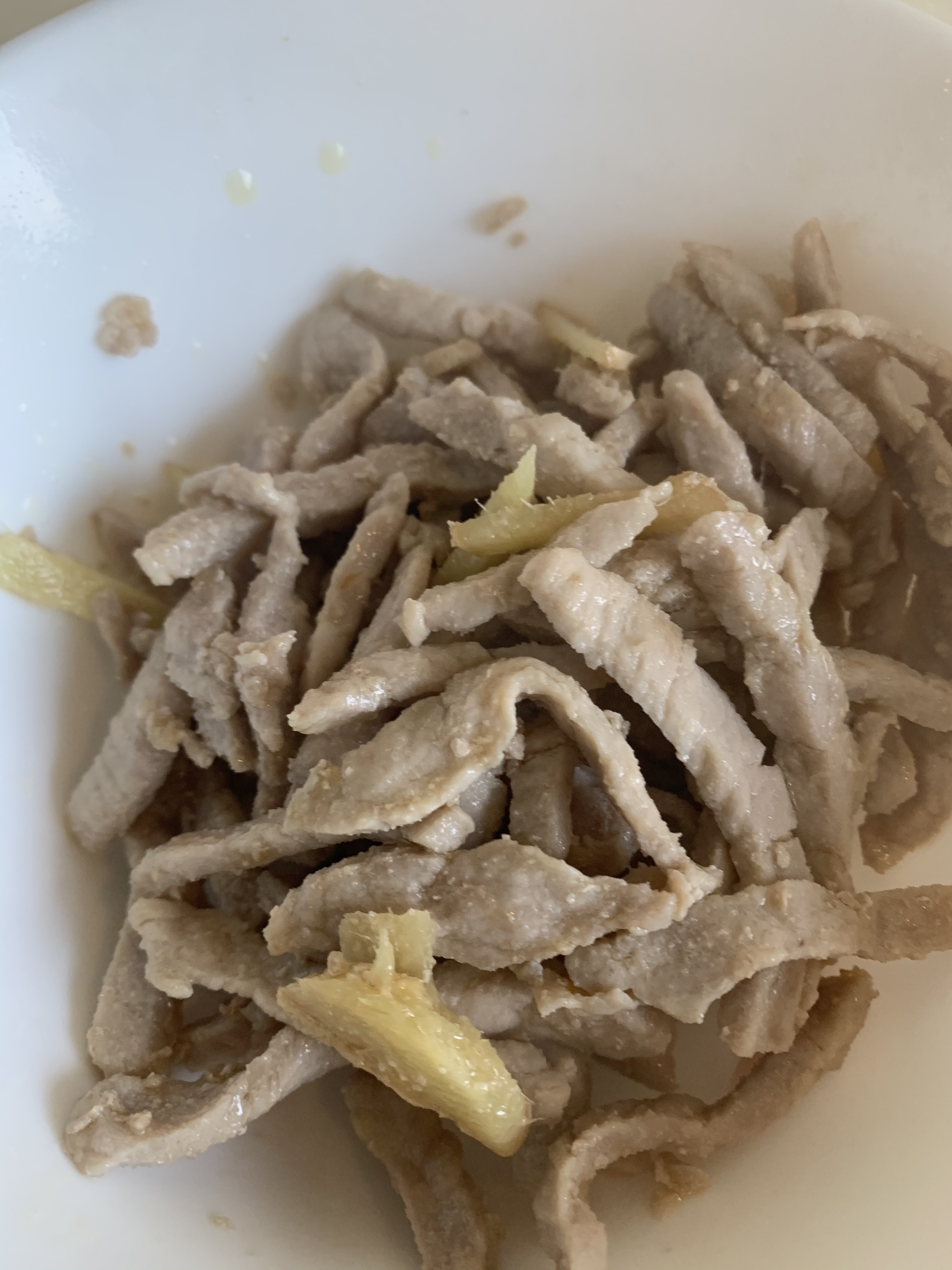 蒜苔蚕豆米炒肉丝的做法 步骤5