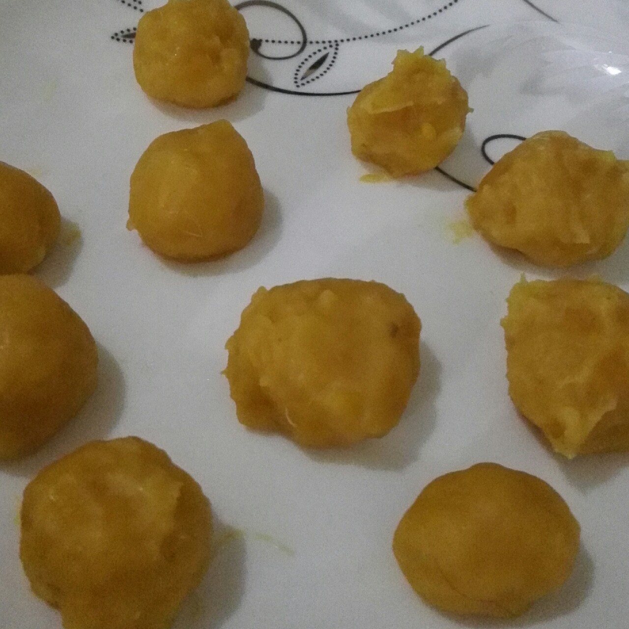 妈妈教炸的红薯丸子