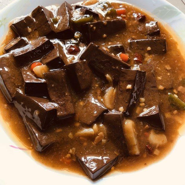 酸辣猪血豆腐/牛血豆腐