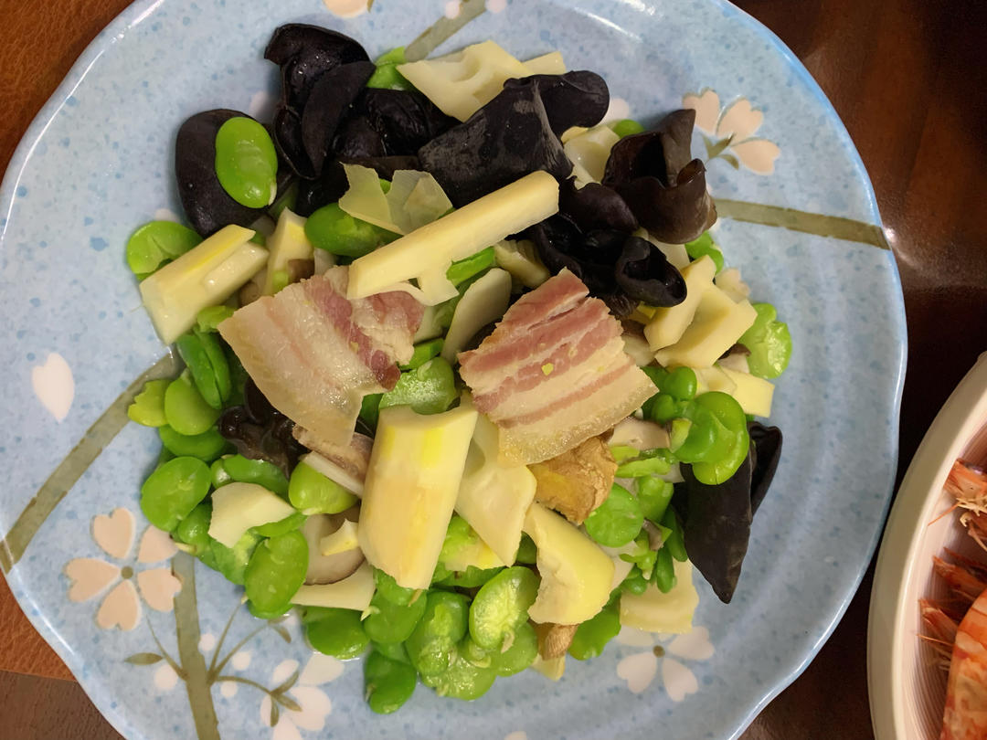 蚕豆咸肉焖春笋/春三鲜