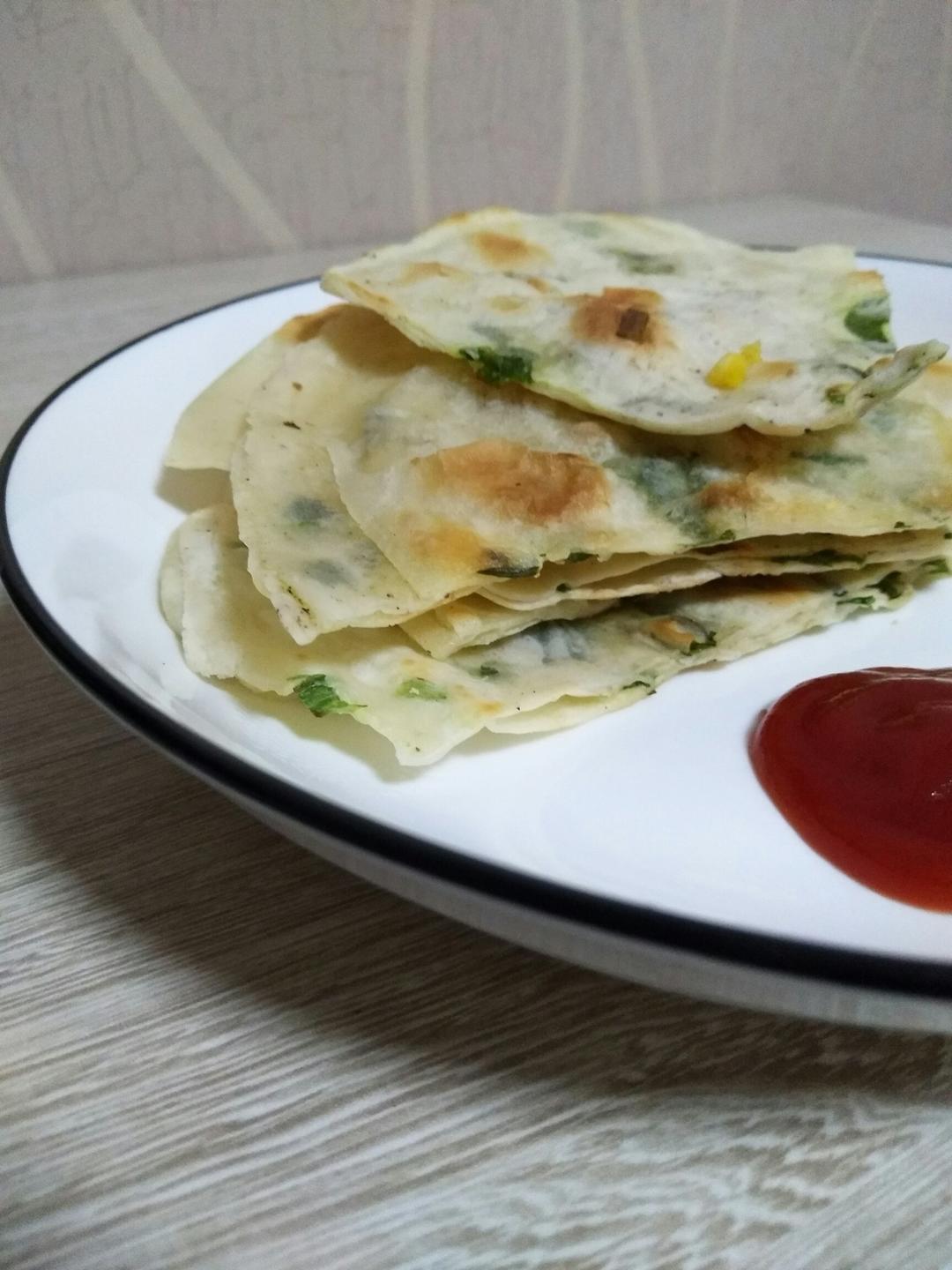 葱油饼（饺子皮版）