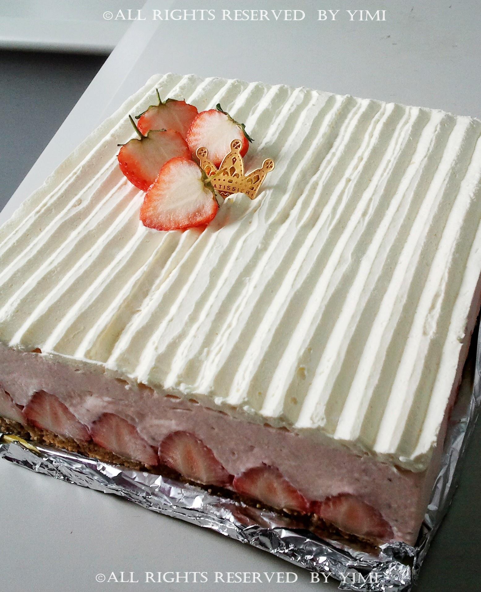 二十人份超级草莓芝士蛋糕的做法