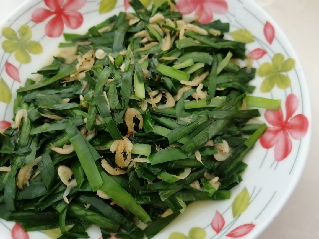 韭菜炒虾皮
