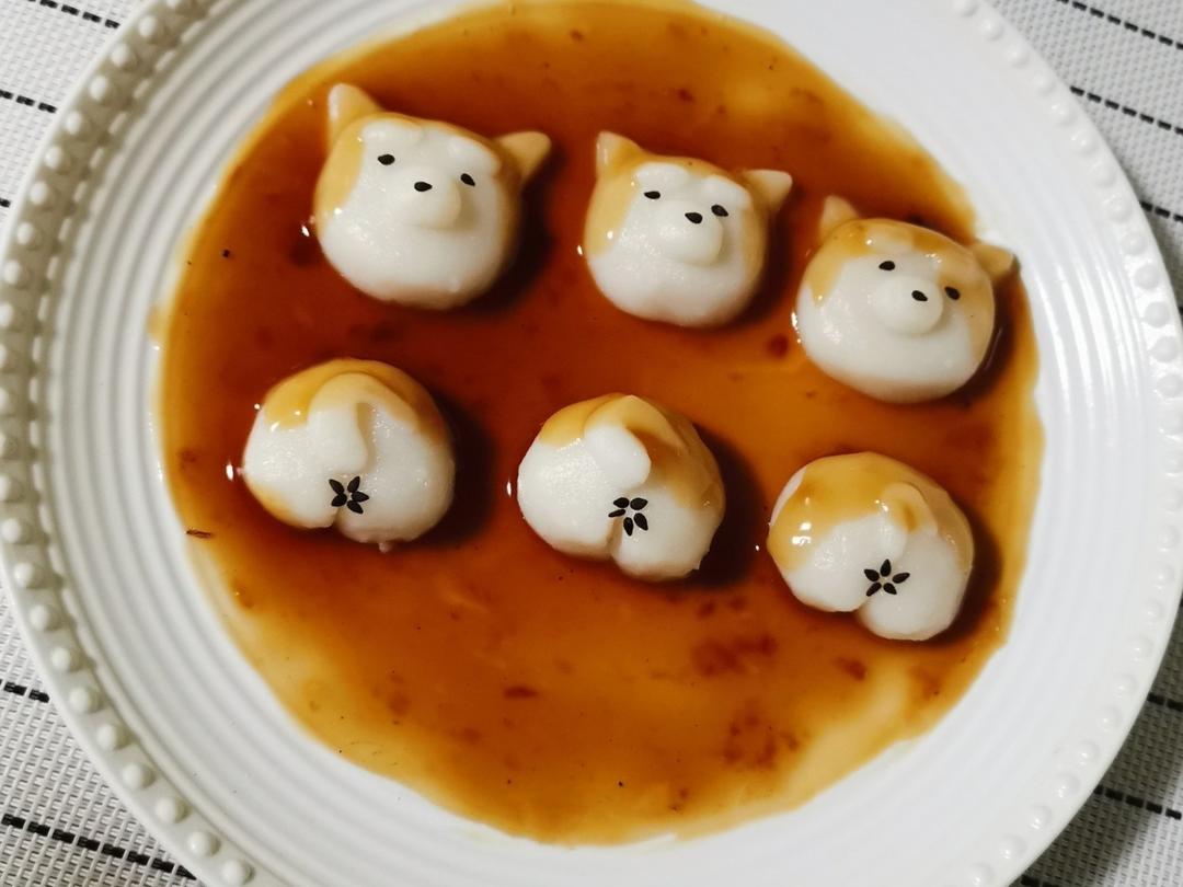 拥有小翘臀的柴犬糯米团子