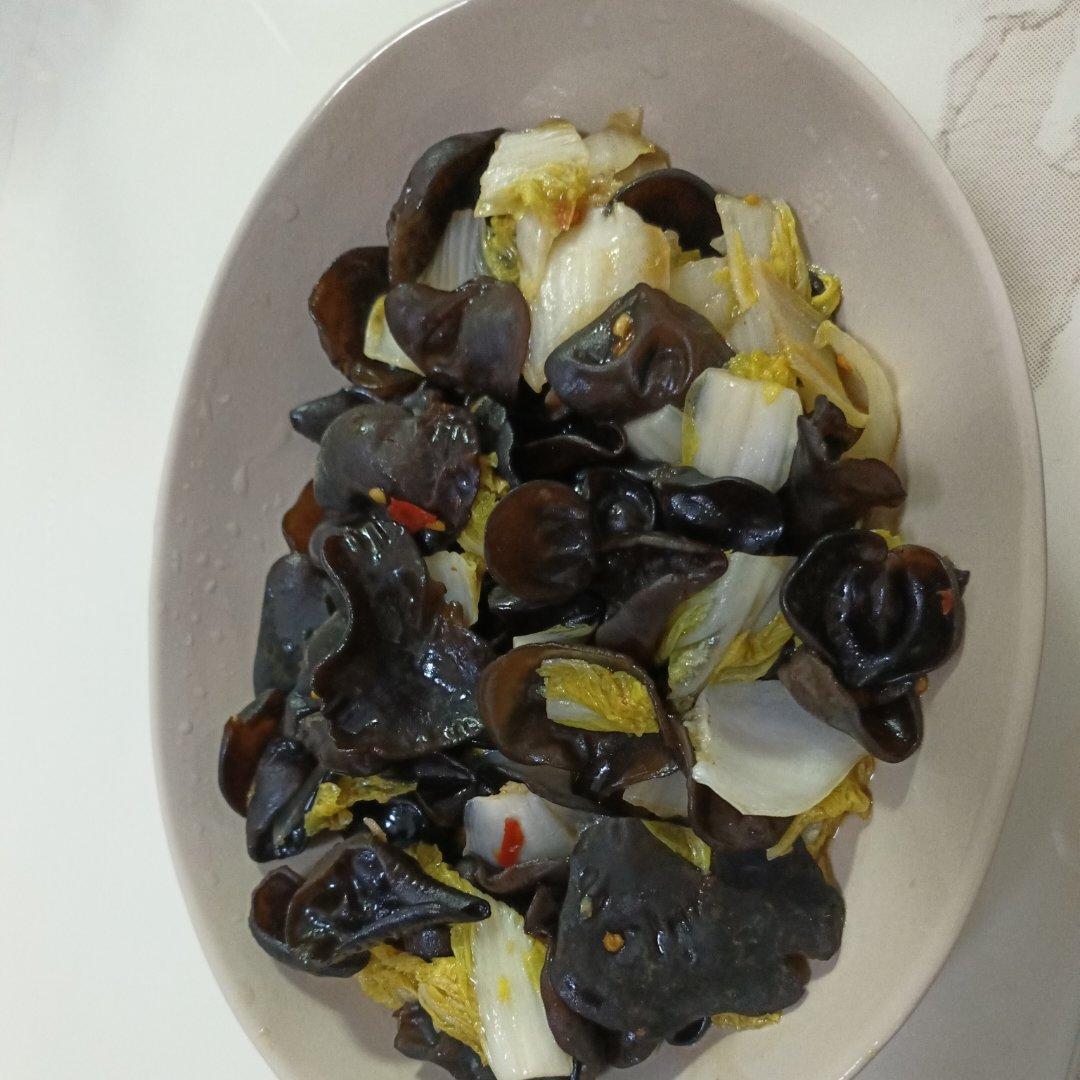 开胃下饭菜！醋溜白菜木耳