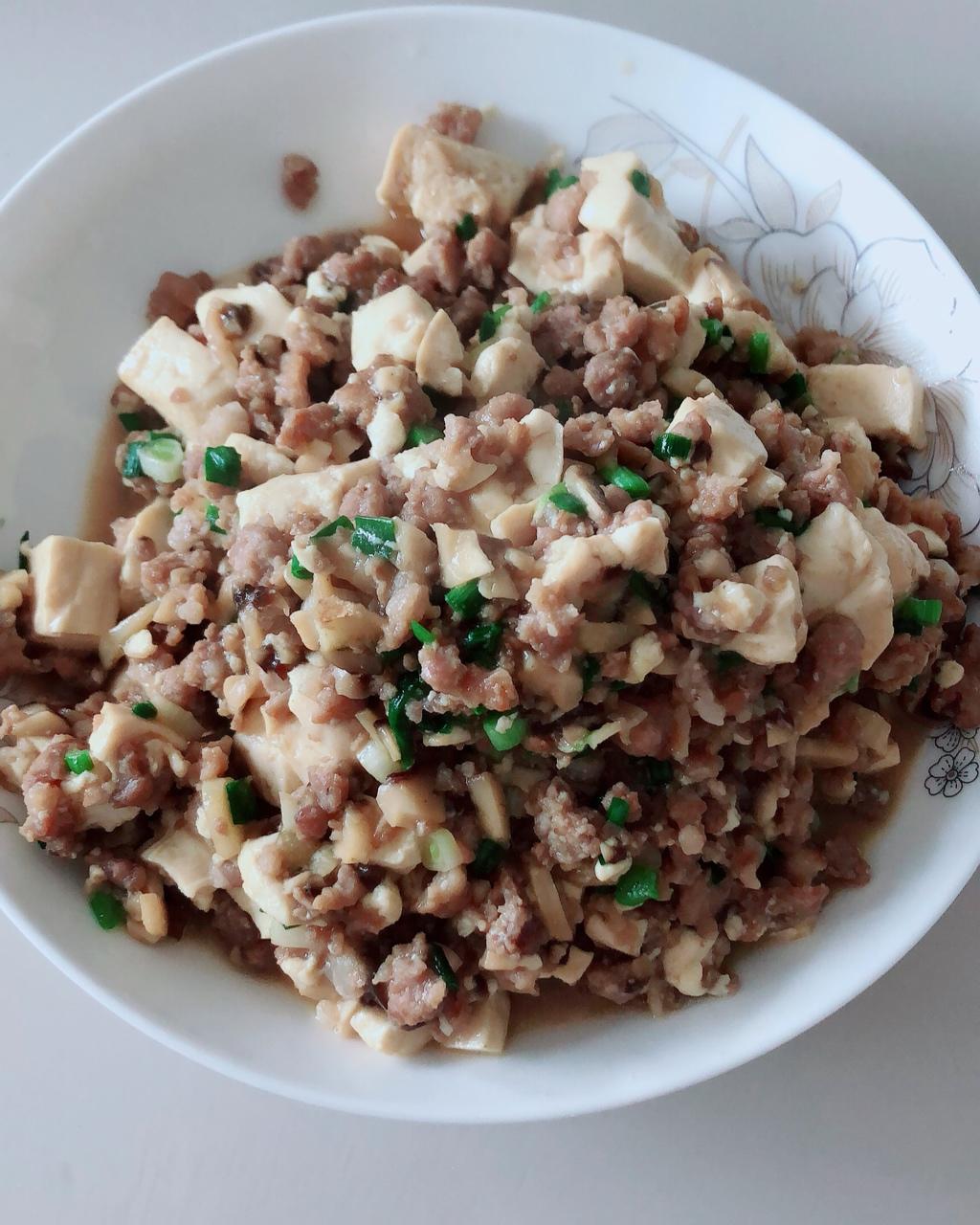 超级下饭的香菇肉沫豆腐
