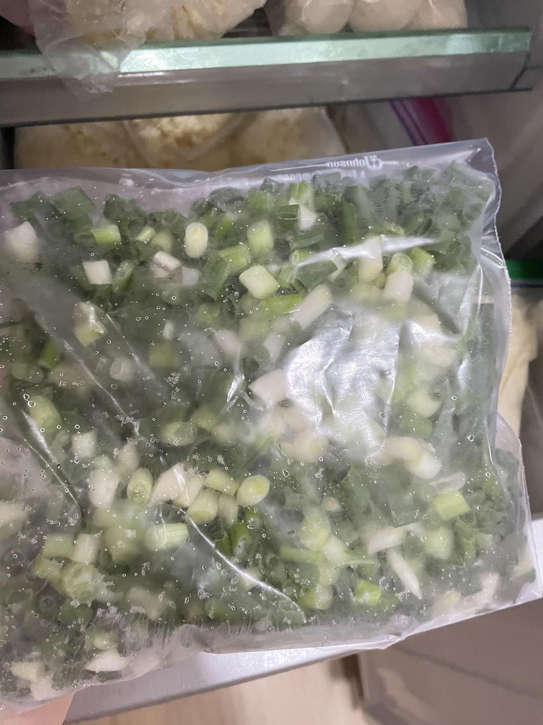 葱姜蒜香菜干辣椒冷冻保存