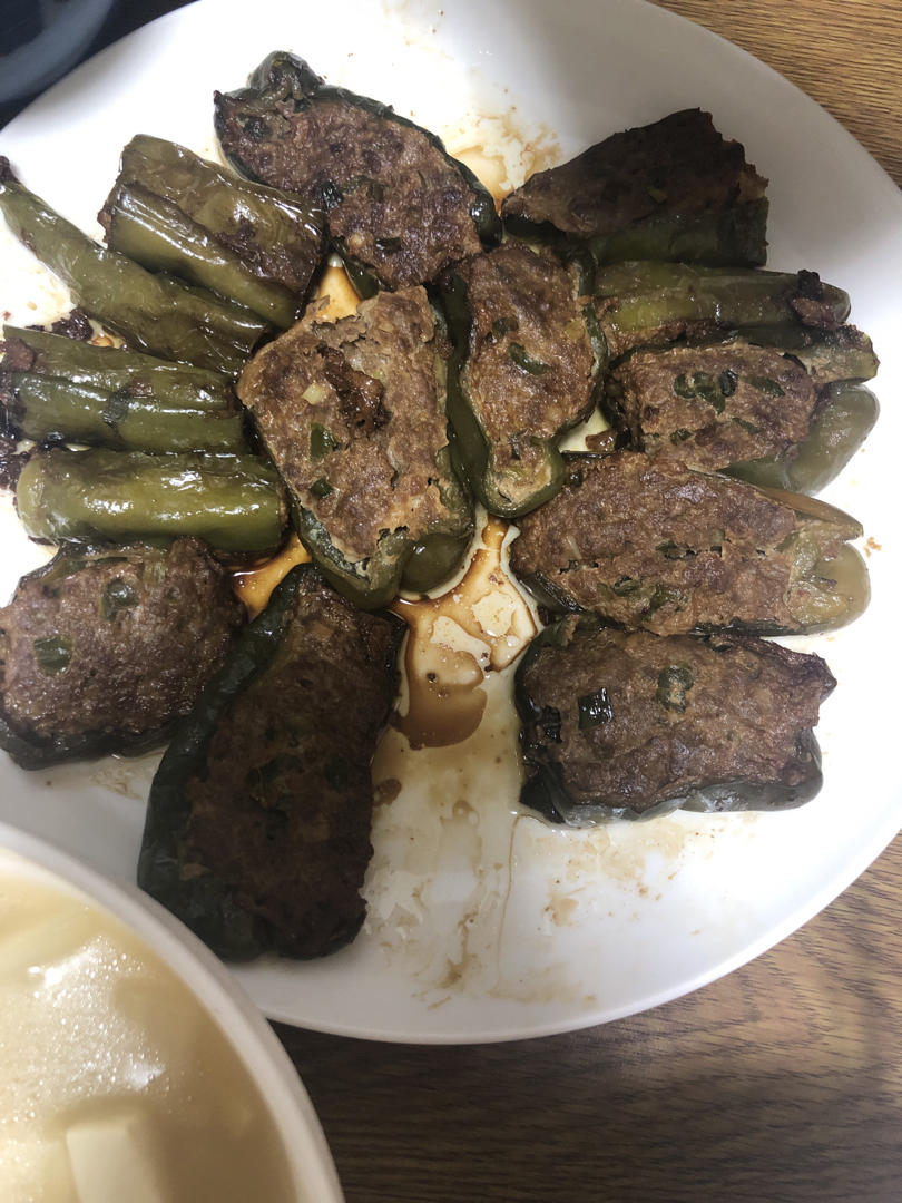 下饭菜肴--青椒酿肉