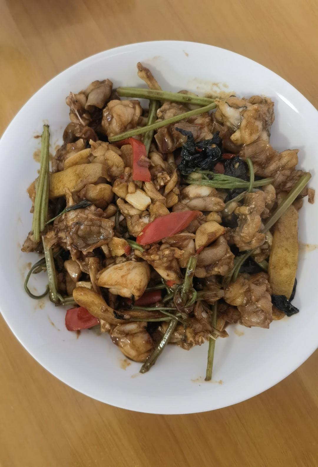 青椒紫苏牛蛙