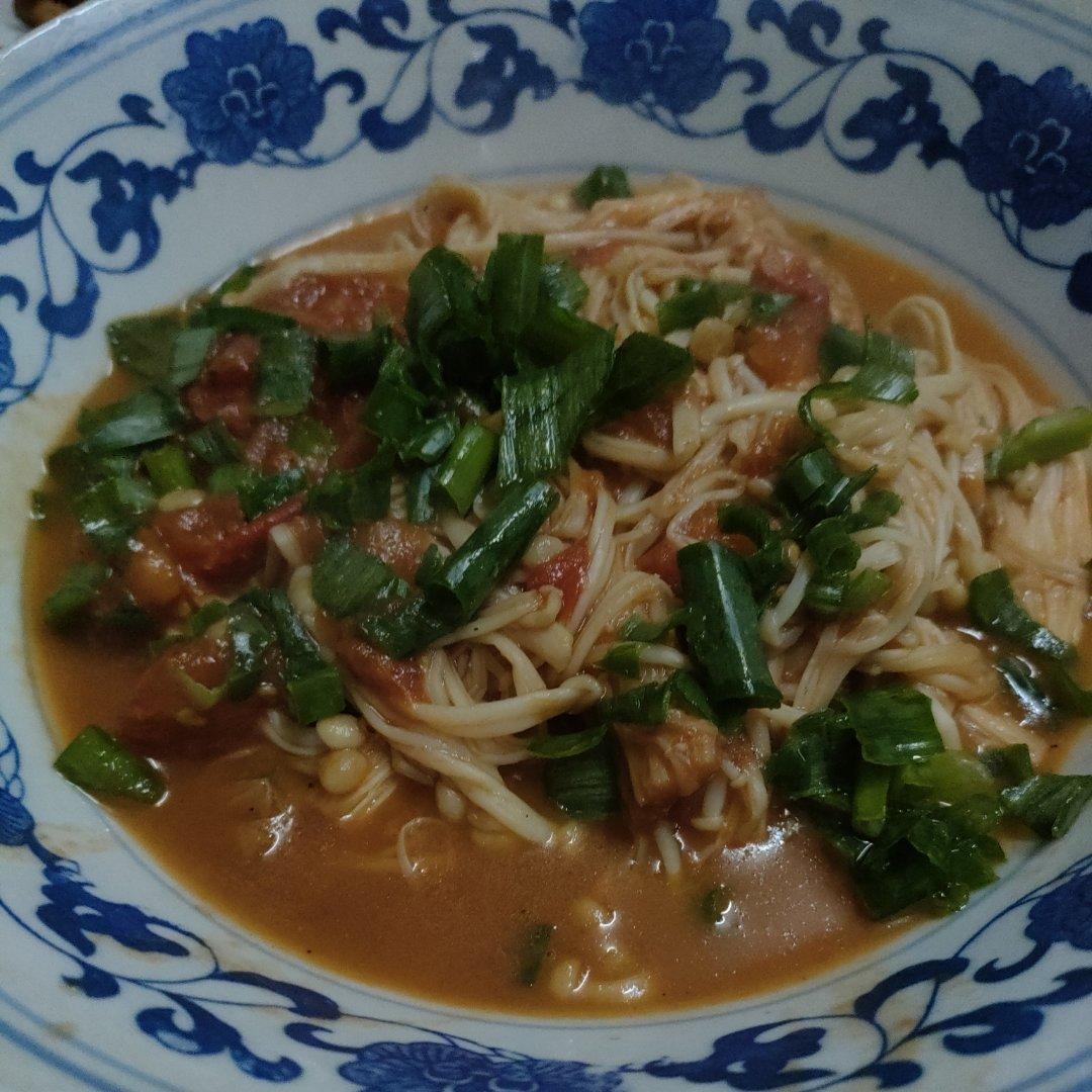 低脂营养家常菜❗️好吃又下饭的番茄金针菇❗️