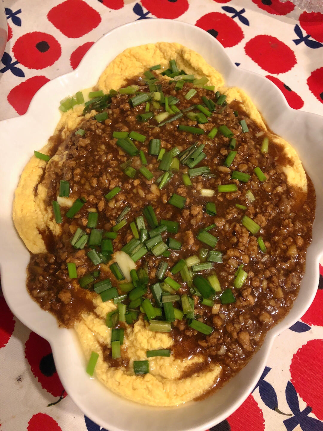【豆腐肉末蒸蛋】非常嫩滑，小朋友也特喜欢