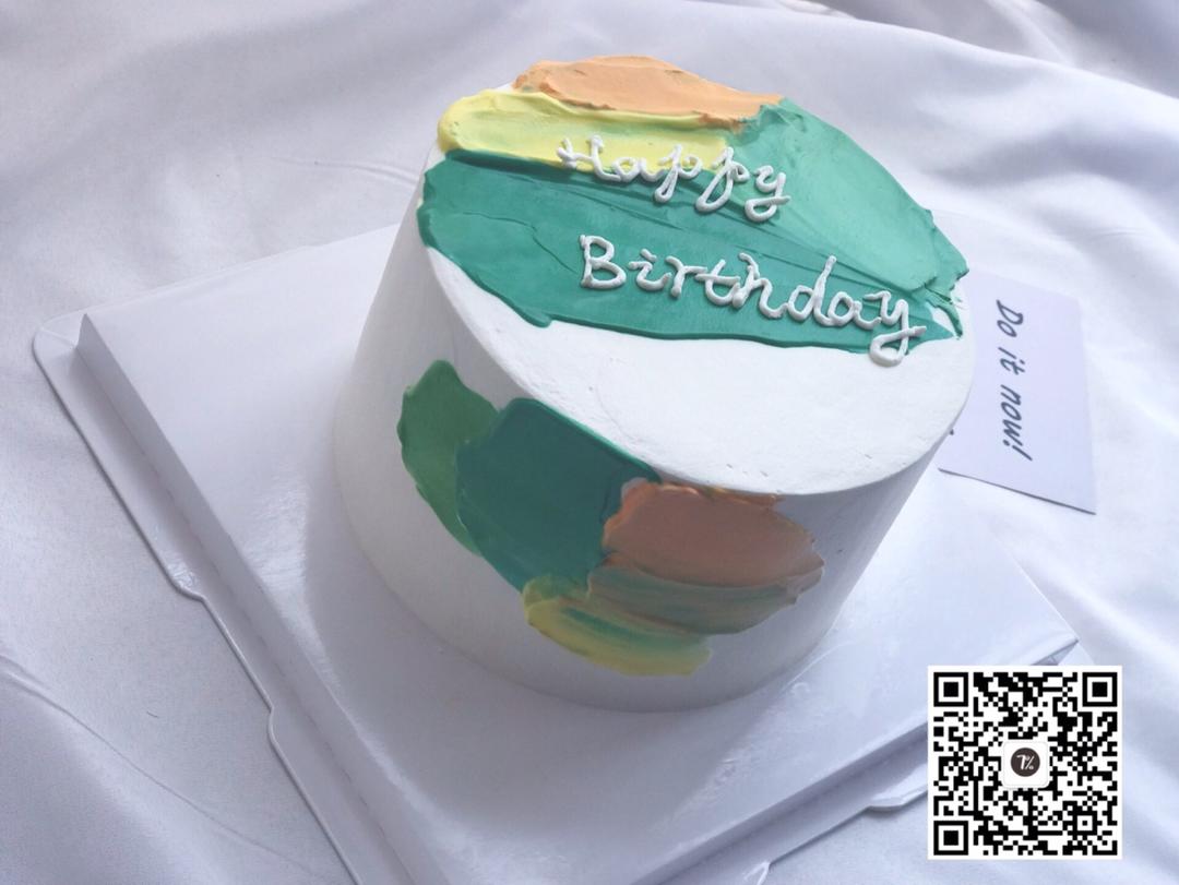 抹面，如何抹出一个渐变色的蛋糕。