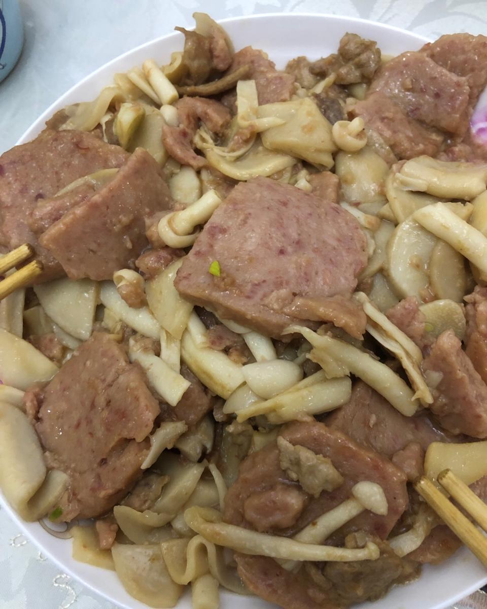 一招搞定火腿杏鲍菇