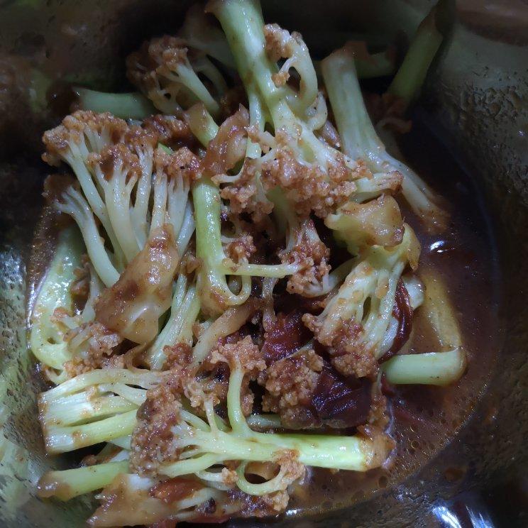 有机花菜炒西红柿