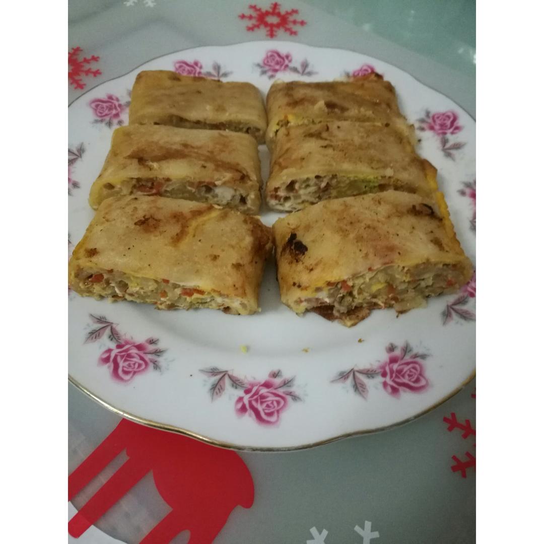 早餐鸡蛋煎饼