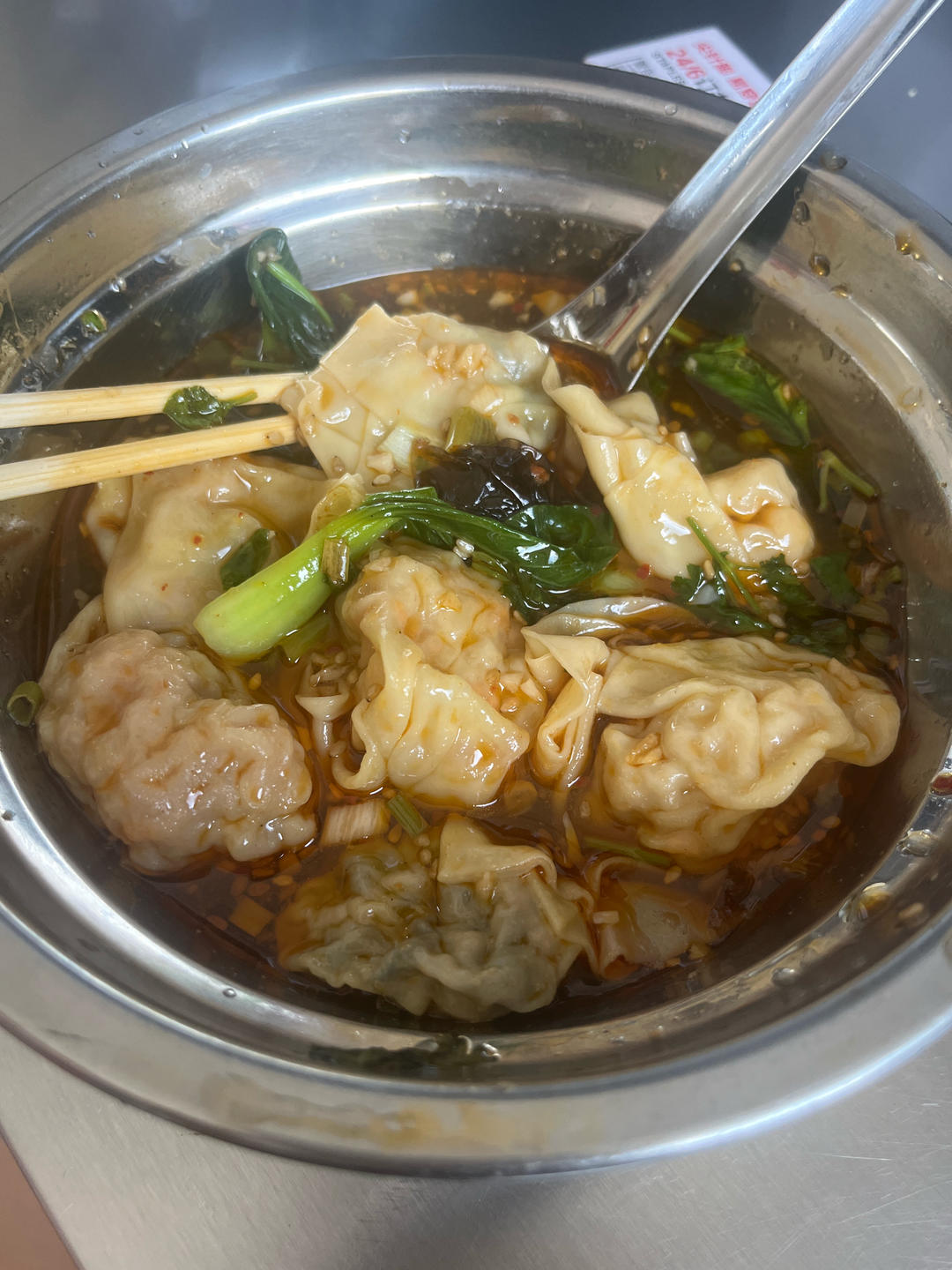 🔥好吃到汤汁都不剩❗️酸汤馄饨❗️