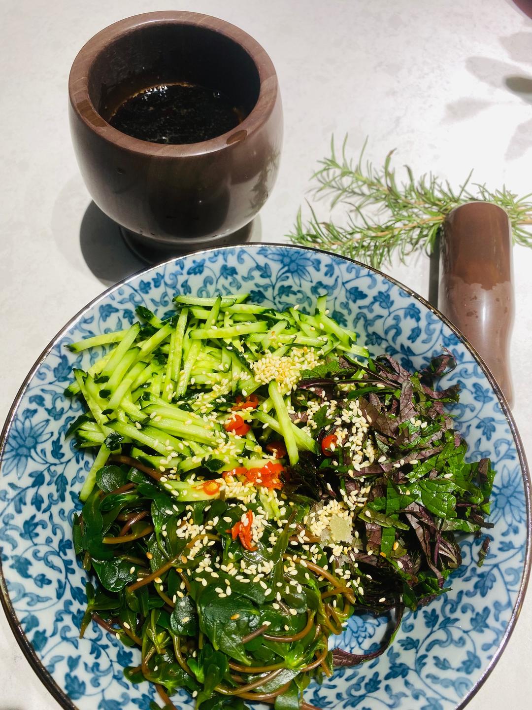 紫苏凉拌菜的做法