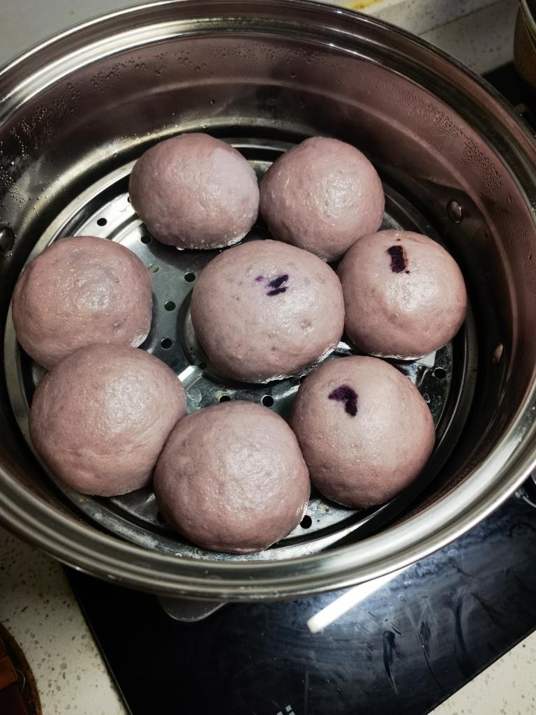 紫薯馅馒头