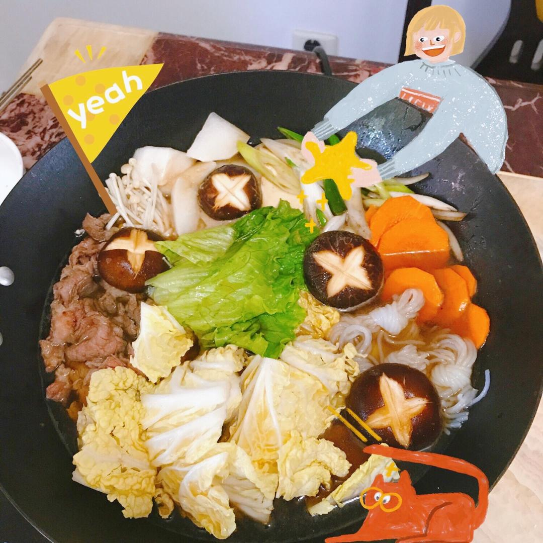 简洁版日式寿喜锅