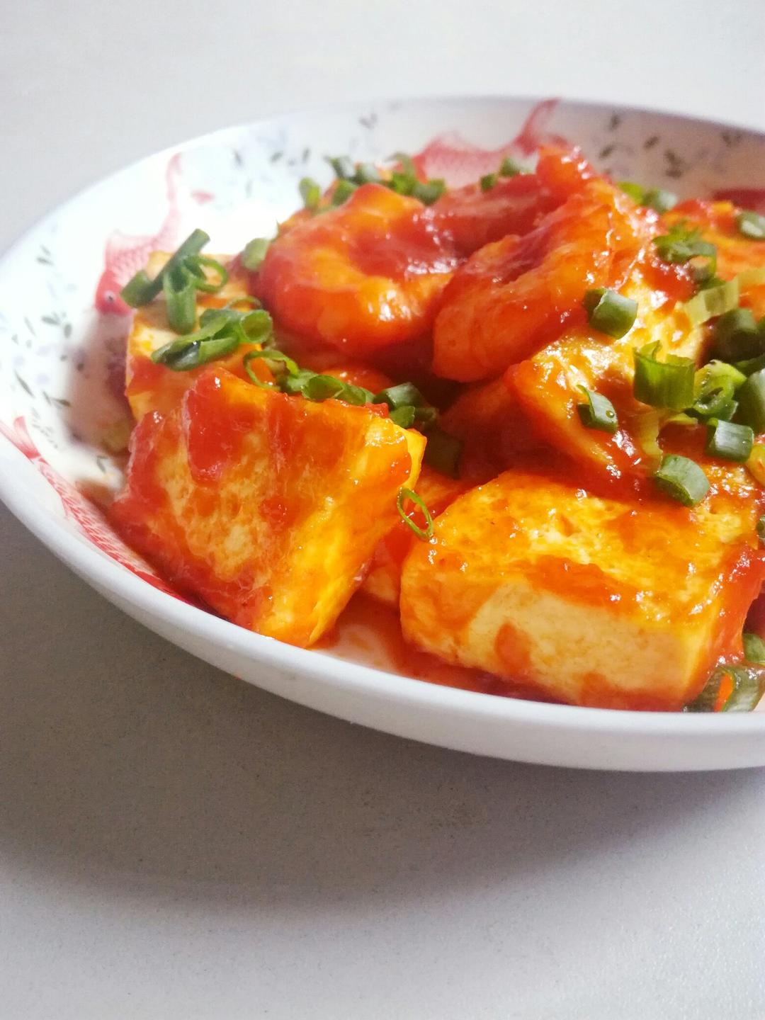 鲜虾番茄豆腐