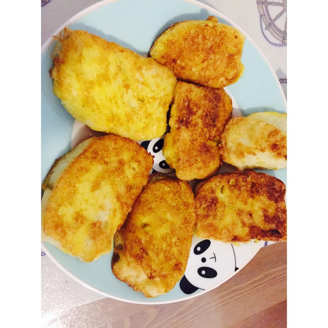 蛋液炸馒头片