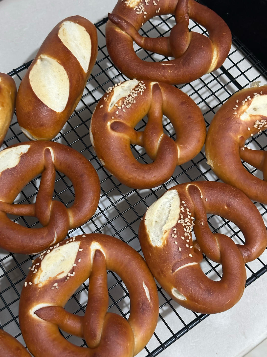 德式碱水面包｜经典碱水结｜普雷结｜0糖低卡｜免发酵｜免手套膜