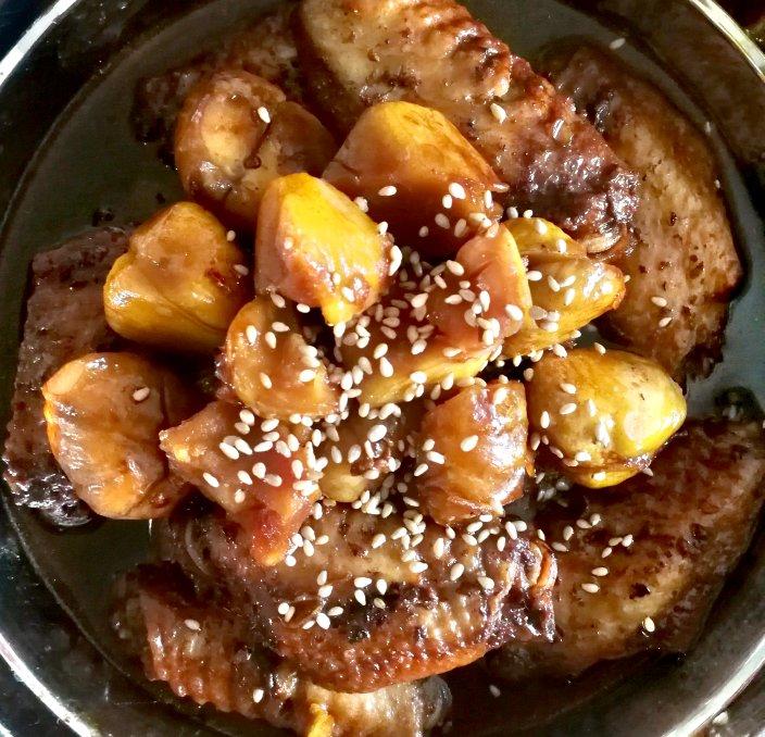 板栗烧鸡翅