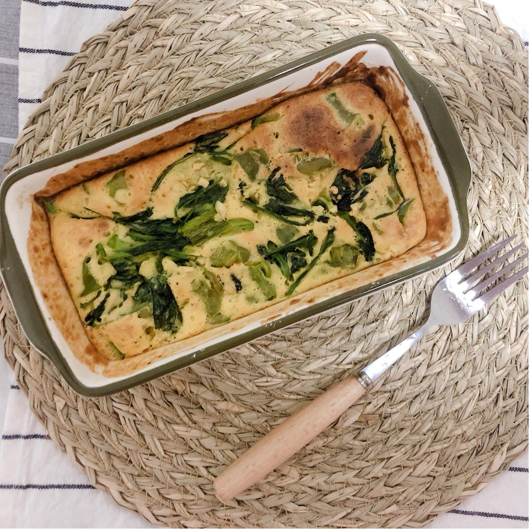 菠菜口蘑烤松饼【美味减脂餐】【北鼎烤箱食谱】