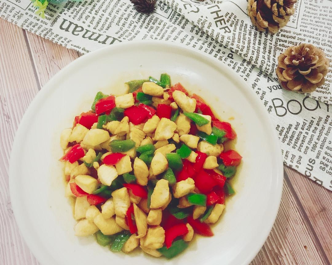 彩椒炒鸡丁