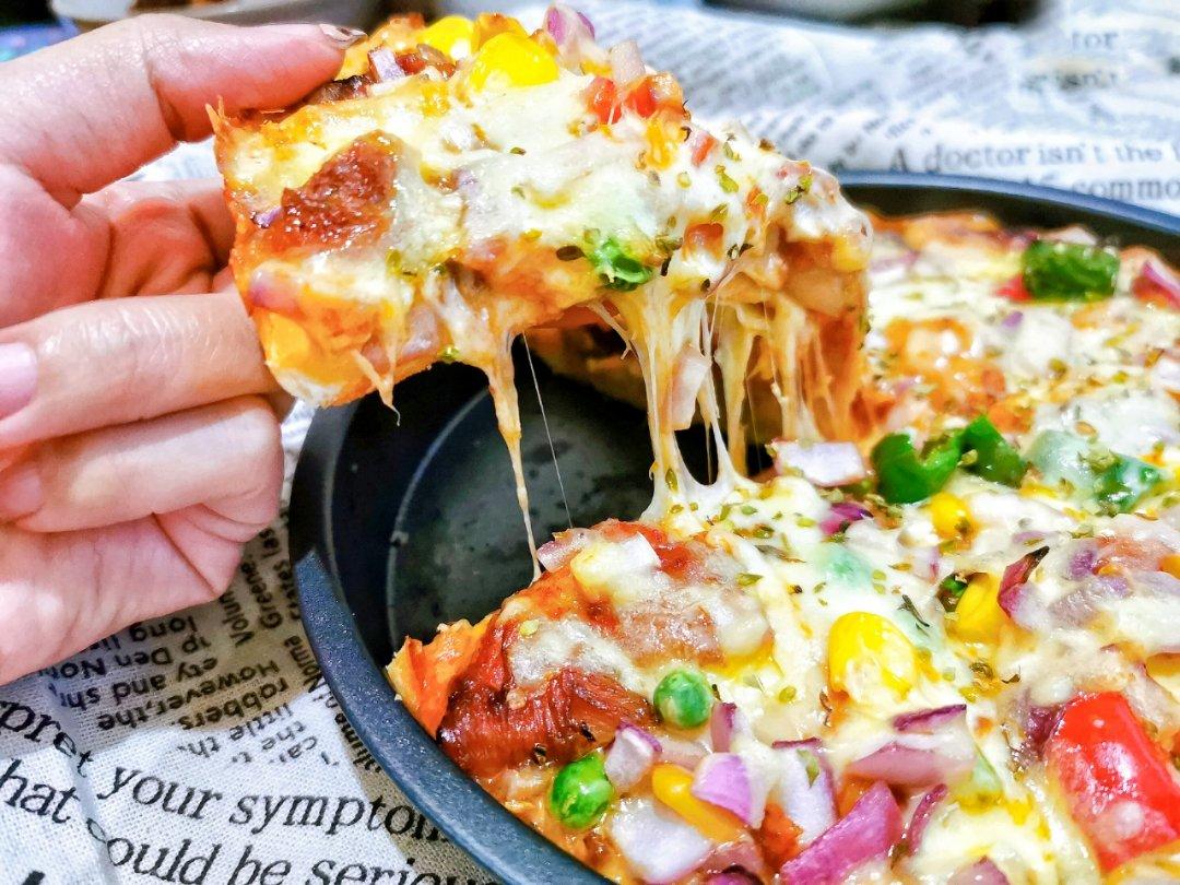 奥尔良烤鸡肉披萨