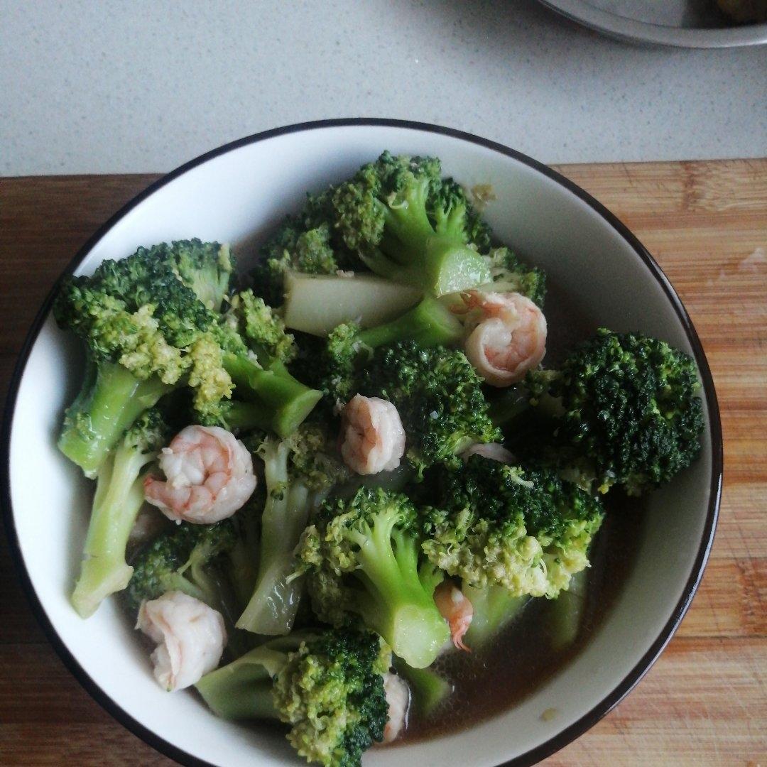 让西兰花不难吃的西兰花炒虾仁！