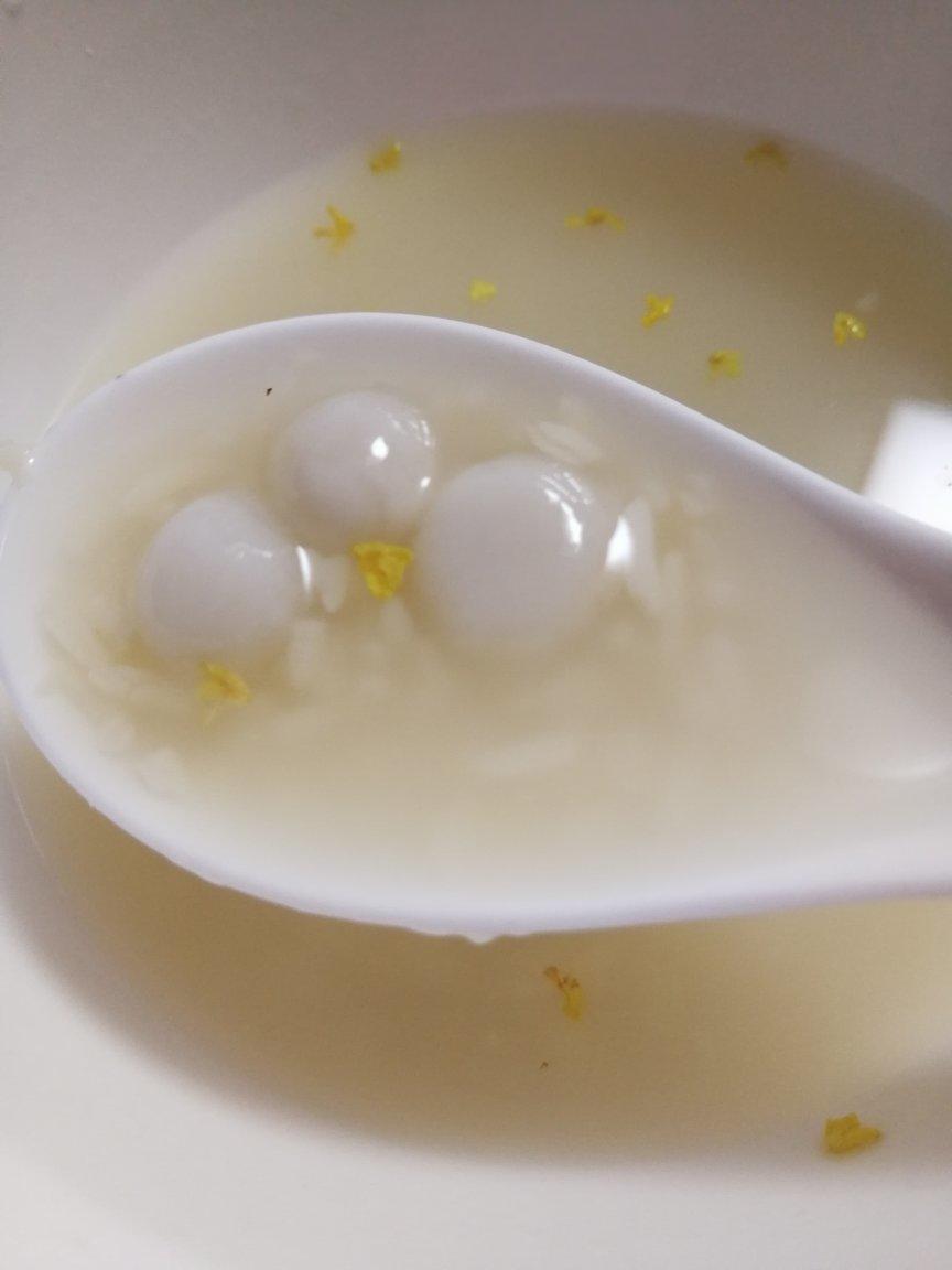 【桂花酒酿圆子】