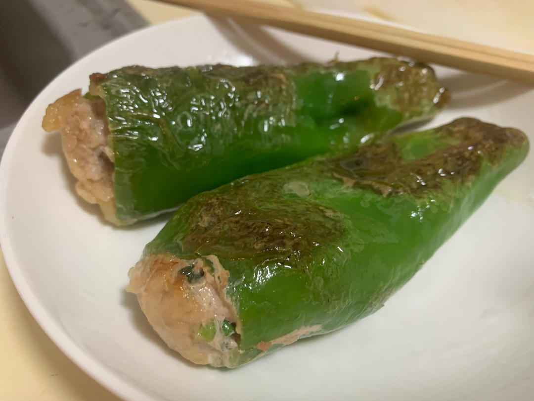 糖醋青椒塞肉【孔老师教做菜】