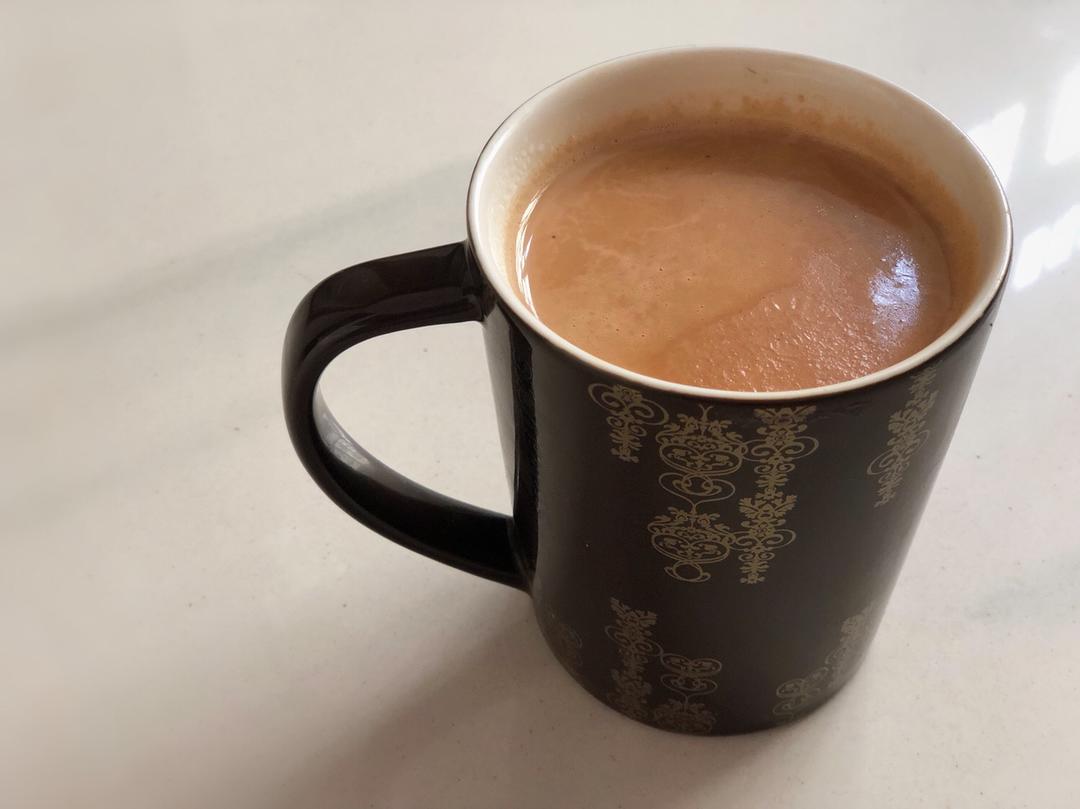 皮蛋火腿鸡蛋羹＆自制焦糖奶茶