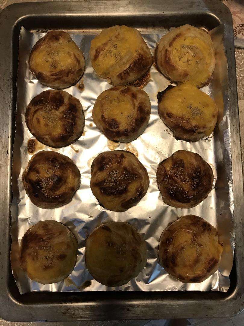 超酥脆🍠奶香红薯手抓饼，不用揉面超简单