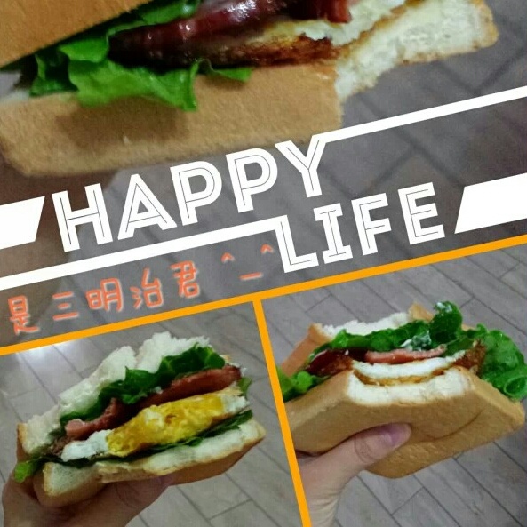 火腿芝士三明治